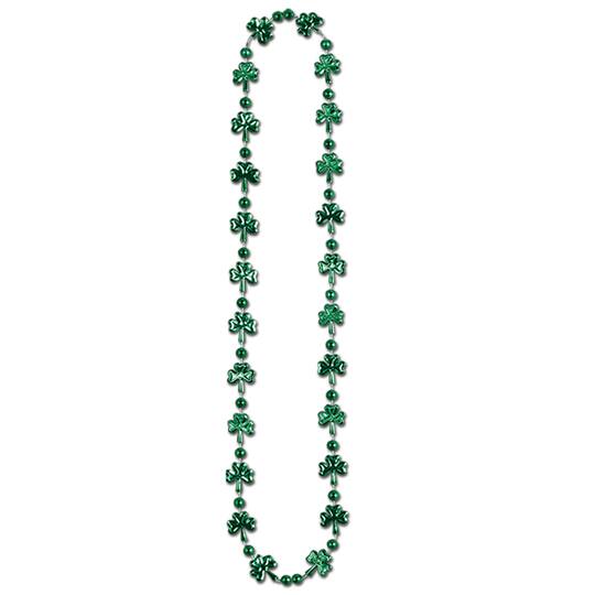 Beistle 33" Shamrock Beads Necklaces, 12ct.